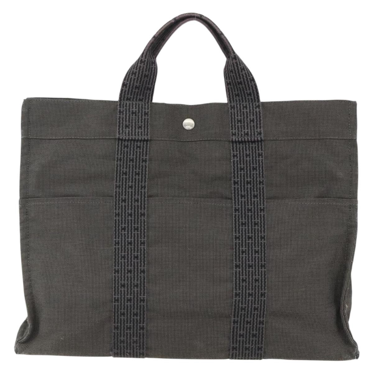 Hermes Fourre-Tout Herline Fourre-Tout Herline Gray Canvas Tote Bag Bag (Authentic Pre-Loved)