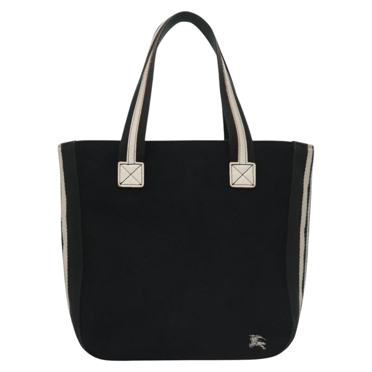 Burberry Blue Label Tote Bag Canvas Black Canvas Tote Bag Bag (Pre-Loved)