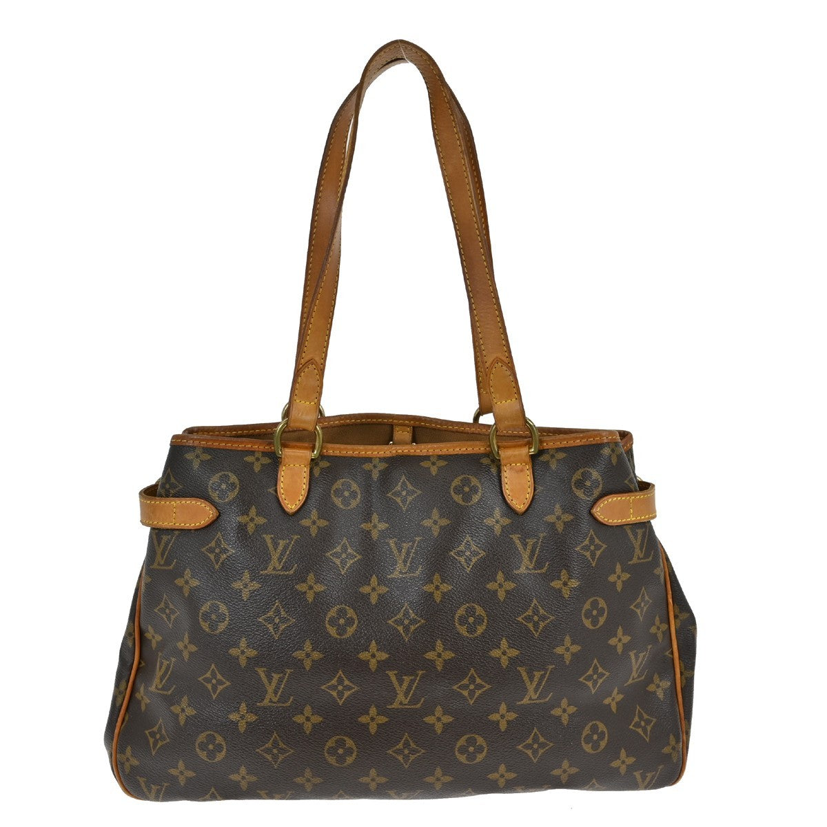 Louis Vuitton Batignolles Handbag Monogram Canvas Brown Canvas Shoulder Bag Bag (Authentic Pre-Loved)