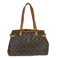 Louis Vuitton Batignolles Handbag Monogram Canvas Brown Canvas Shoulder Bag Bag (Authentic Pre-Loved)