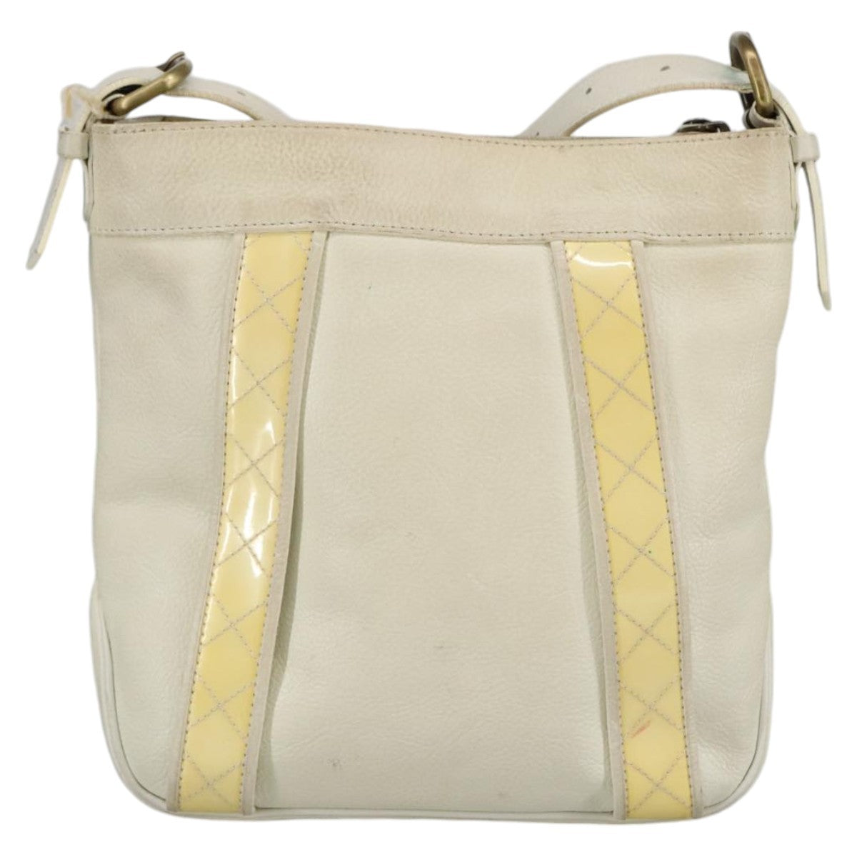 Burberry Vintage Shoulder Bag Leather White Leather Shoulder Bag Bag (Authentic Pre-Loved)