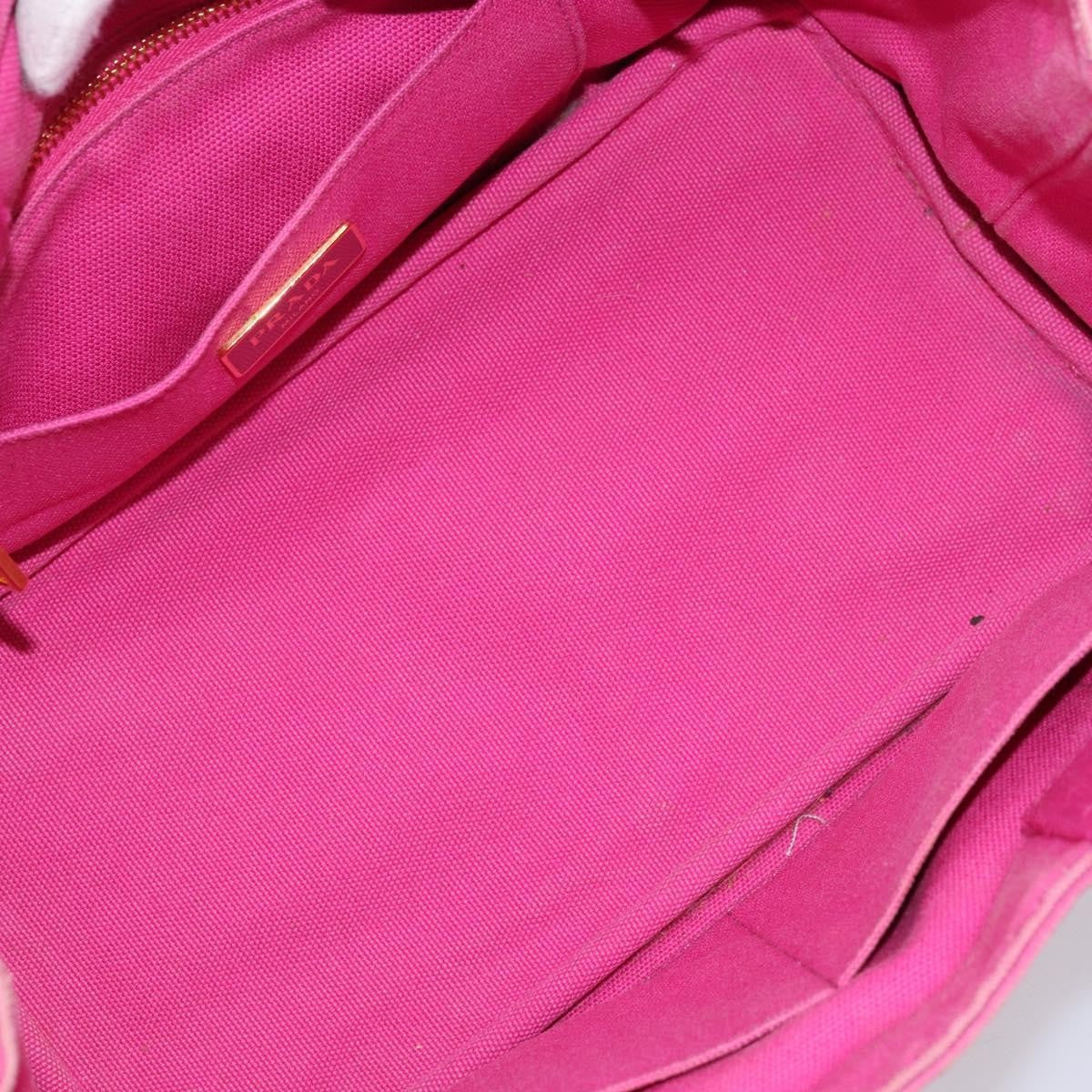 Prada Canapa Tote Canvas Pink Canvas Tote Bag Bag (Pre-Loved)