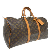 Louis Vuitton Louis Vuitton Keepall Bag Monogram Canvas Brown Canvas Travel Bag Bag (Pre-Loved)