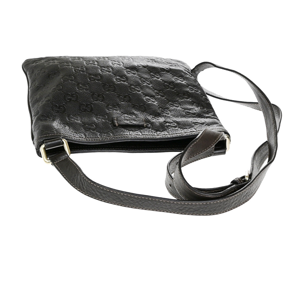 Gucci Guccissima Shoulder Bag Brown Leather Shoulder Bag Bag (Pre-Loved)