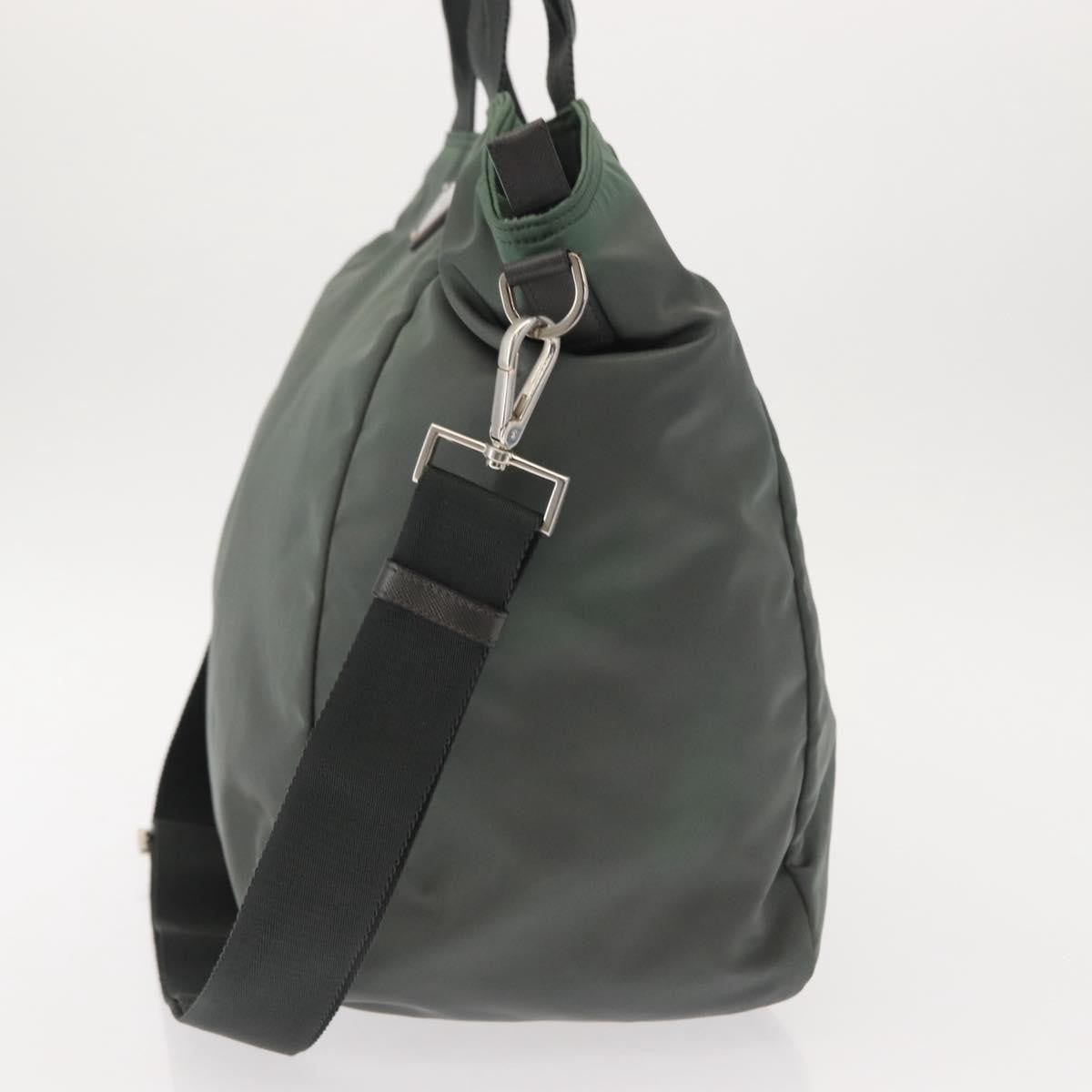 Prada Vela Convertible Tote Tessuto Khaki Nylon Tote Bag Bag (Pre-Loved)