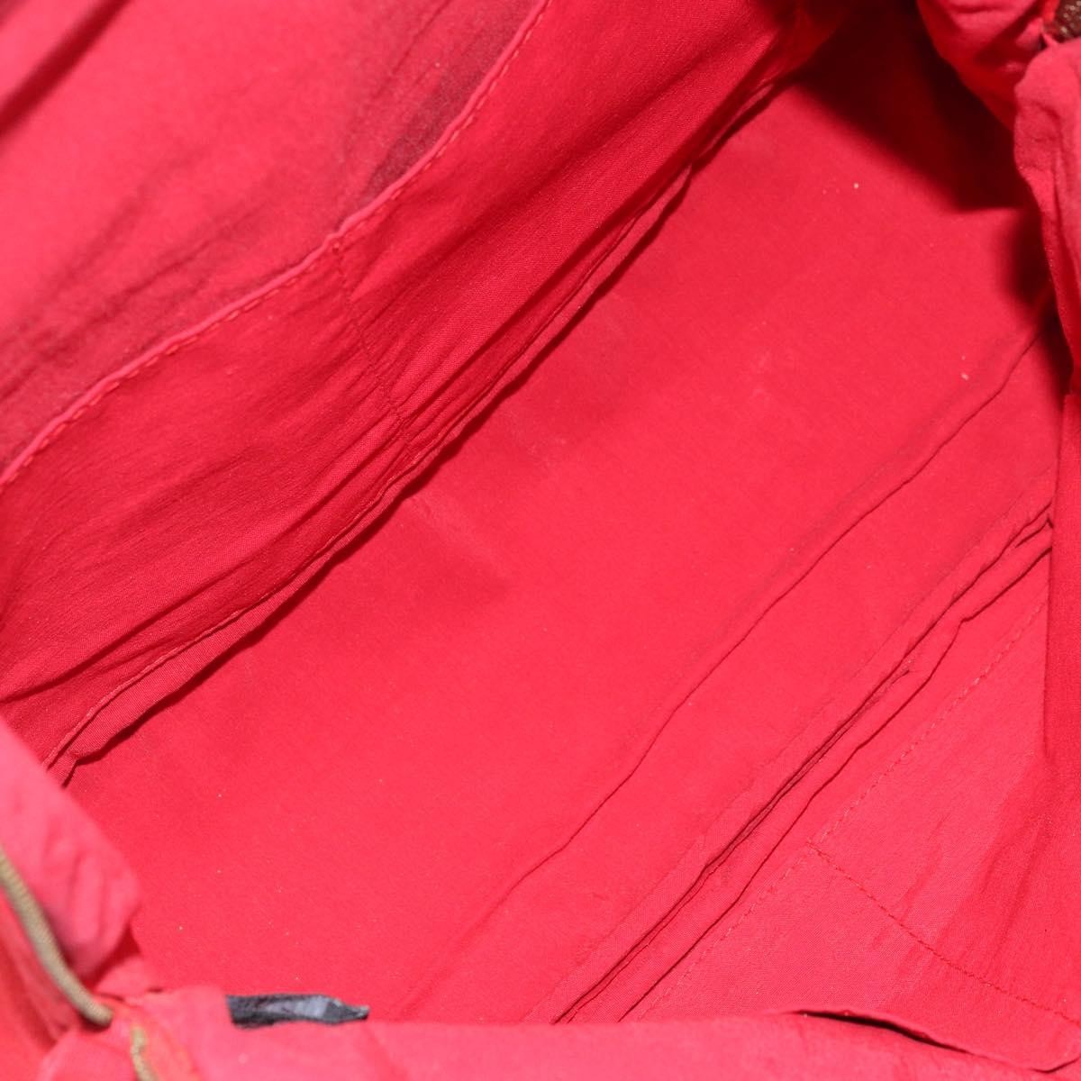 Hermes Bolide Pouch Canvas Red Canvas Clutche & Pouche Bag (Authentic Pre-Loved)