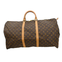 Louis Vuitton Keepall Bag Monogram Canvas Brown Canvas Travel Bag Bag (Authentic Pre-Loved)