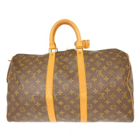 Louis Vuitton Louis Vuitton Keepall Bag Monogram Canvas Brown Canvas Travel Bag Bag (Pre-Loved)