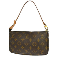 Louis Vuitton Pochette Accessoires Nm Monogram Canvas Brown Canvas Clutche & Pouche Bag (Authentic Pre-Loved)