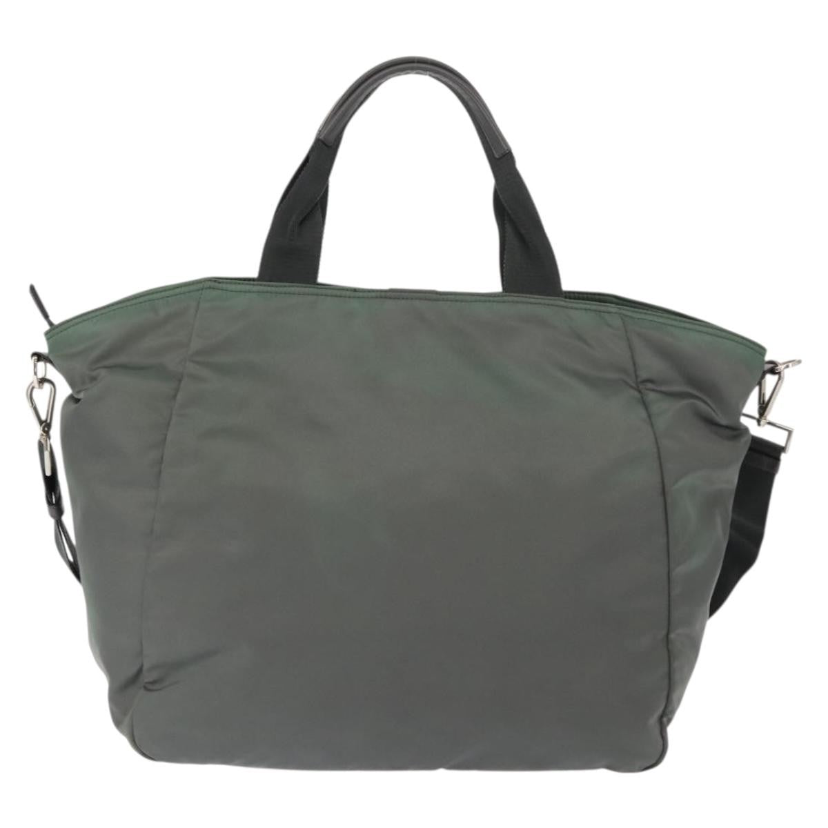 Prada Vela Convertible Tote Tessuto Khaki Nylon Tote Bag Bag (Pre-Loved)