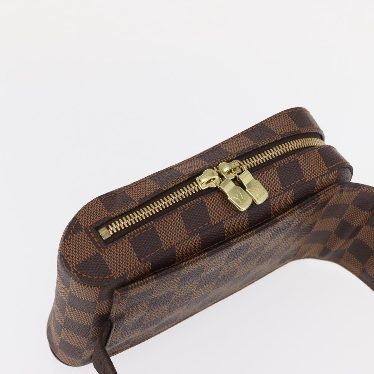 Louis Vuitton Geronimos Waist Bag Damier Brown Canvas Shoulder Bag Bag (Authentic Pre-Loved)