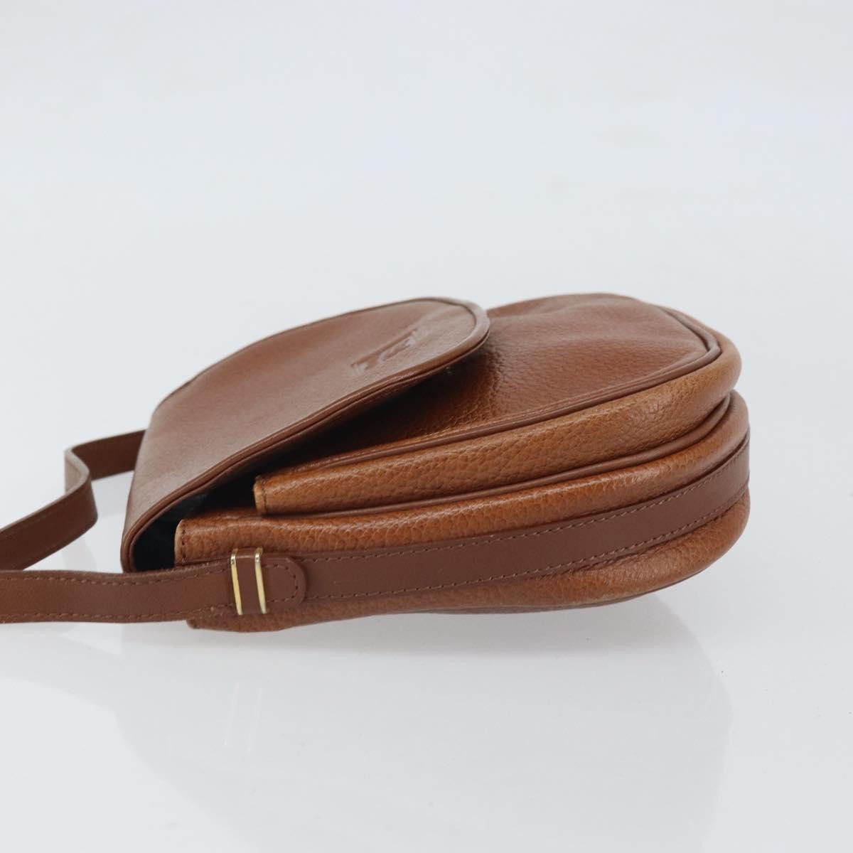 Burberry Vintage Shoulder Bag Leather Brown Leather Shoulder Bag Bag (Authentic Pre-Loved)