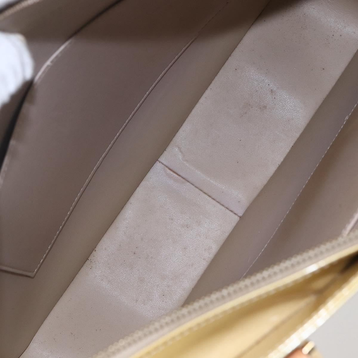Louis Vuitton Columbus Handbag Monogram Vernis Beige Patent_Leather Tote Bag Bag (Pre-Loved)