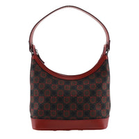Salvatore Ferragamo Gancini Shoulder Bag Canvas Red Canvas Shoulder Bag Bag (Authentic Pre-Loved)