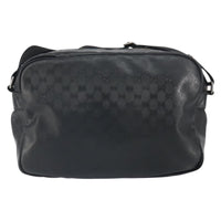 Gucci Zip Messenger Bag Gg Imprime Black Canvas Shoulder Bag Bag (Pre-Loved)