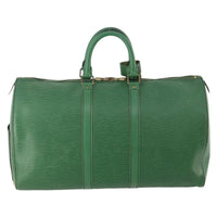 Louis Vuitton Keepall Bag Epi Leather Green Leather Travel Bag Bag (Authentic Pre-Loved)