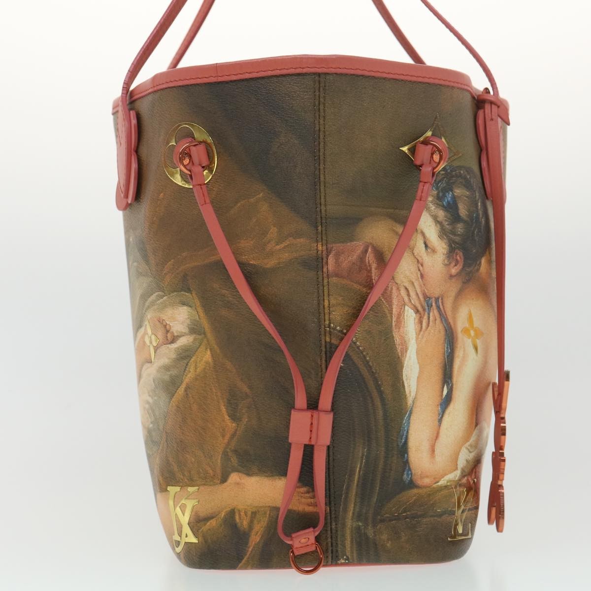 Louis Vuitton Neverfull Nm Tote Limited Edition Jeff Koons Titian Print Canvas Multicolour Canvas Tote Bag Bag (Authentic Pre-Loved)