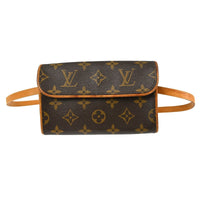 Louis Vuitton Louis Vuitton Florentine Waist Bag Monogram Canvas Brown Canvas Clutche & Pouche Bag (Authentic Pre-Loved)