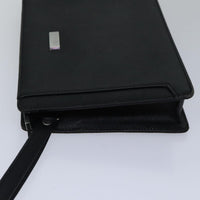Burberry Vintage Pouch Leather Black Leather Clutche & Pouche Bag (Authentic Pre-Loved)