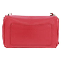 Prada Sound Chain Shoulder Bag Saffiano Leather Red Leather Shoulder Bag Bag (Authentic Pre-Loved)