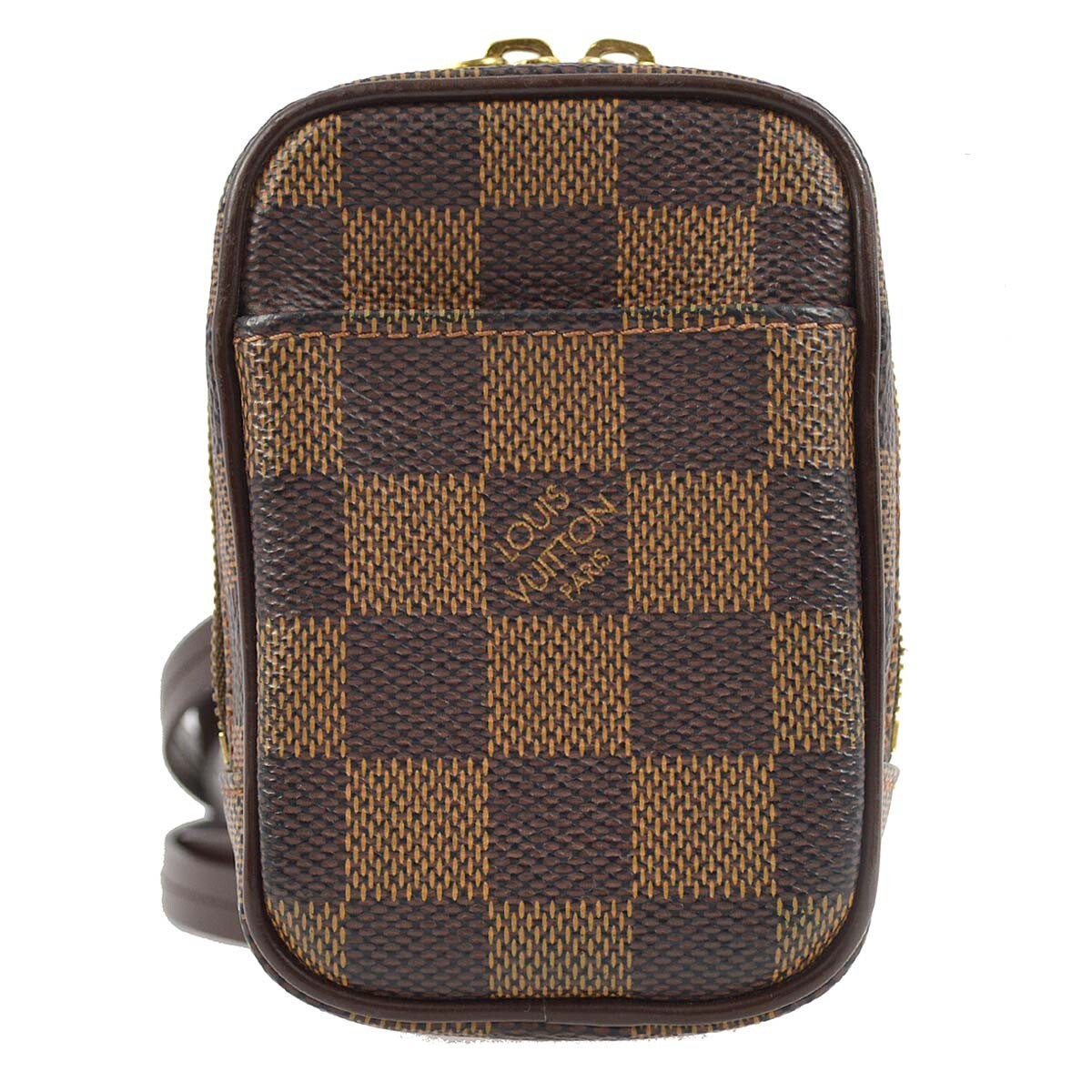 Louis Vuitton Etui Okapi Camera Case Damier Brown Canvas Shoulder Bag Bag (Authentic Pre-Loved)