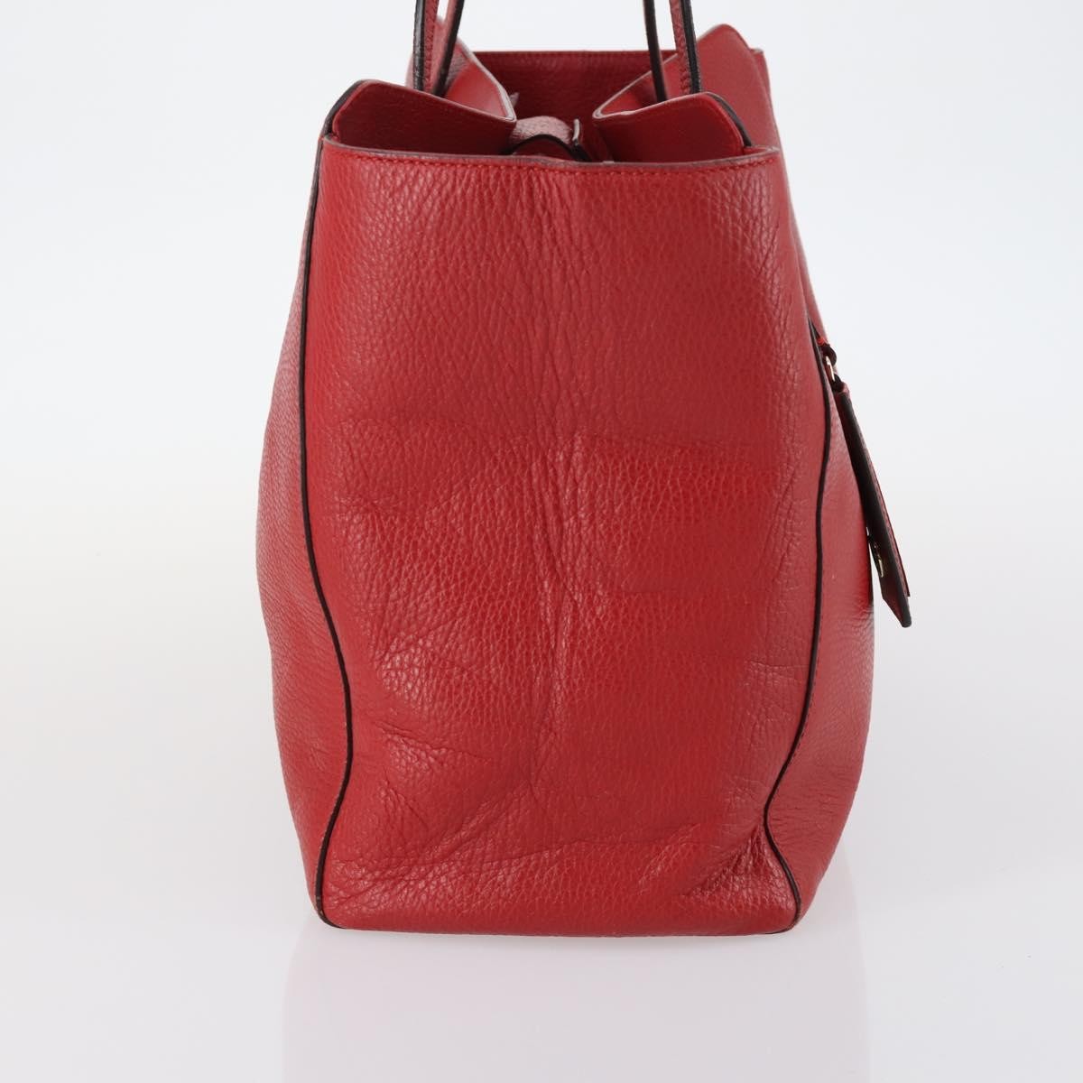 Gucci Swing Tote Leather Red Leather Bag (Pre-Loved)