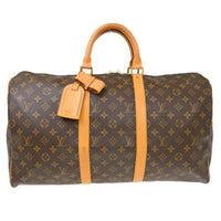 Louis Vuitton Louis Vuitton Keepall Bag Monogram Canvas Brown Canvas Travel Bag Bag (Authentic Pre-Loved)