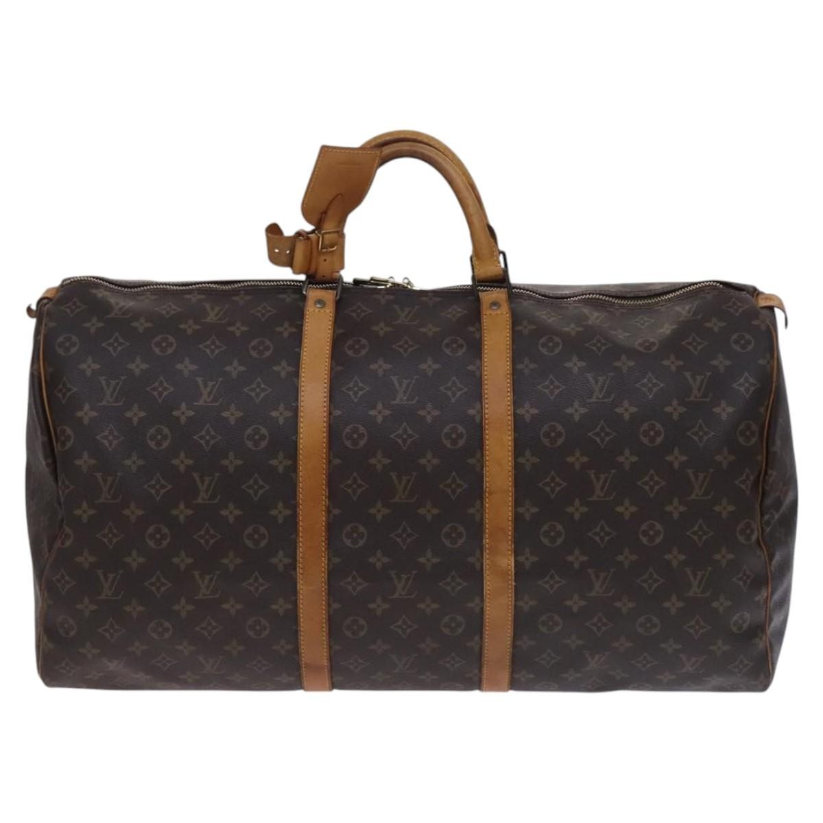 Louis Vuitton Keepall Bag Monogram Canvas Brown Canvas Travel Bag Bag (Pre-Loved)