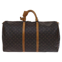Louis Vuitton Keepall Bag Monogram Canvas Brown Canvas Travel Bag Bag (Pre-Loved)