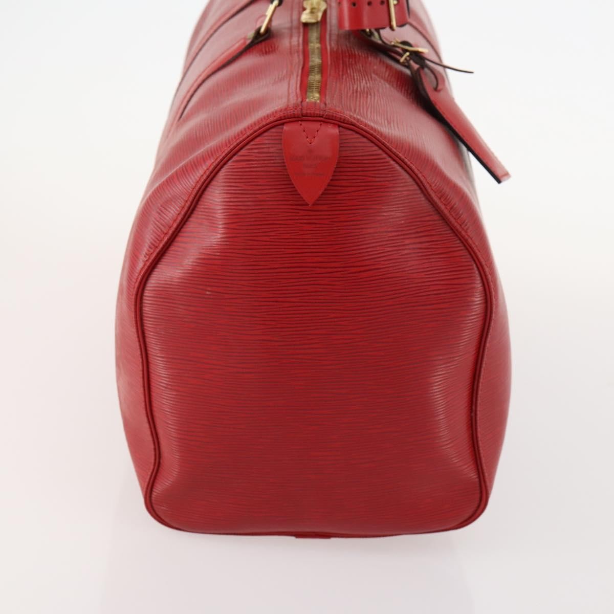 Louis Vuitton Louis Vuitton Keepall Bag Epi Leather Red Leather Travel Bag Bag (Pre-Loved)