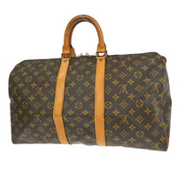 Louis Vuitton Keepall Bag Monogram Canvas Brown Canvas Travel Bag Bag (Pre-Loved)