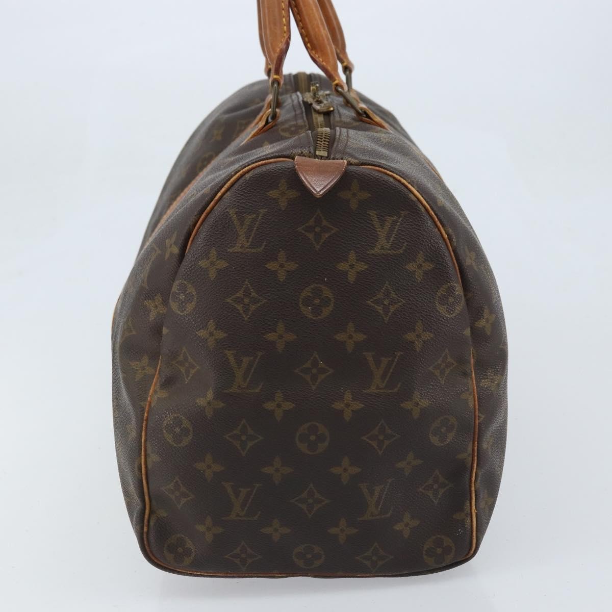Louis Vuitton Keepall Bag Monogram Canvas Brown Canvas Travel Bag Bag (Authentic Pre-Loved)