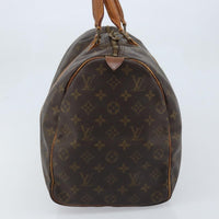 Louis Vuitton Keepall Bag Monogram Canvas Brown Canvas Travel Bag Bag (Authentic Pre-Loved)