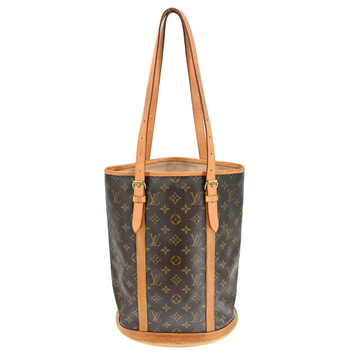 Louis Vuitton Louis Vuitton Bucket Bag Monogram Canvas Brown Canvas Tote Bag Bag (Pre-Loved)