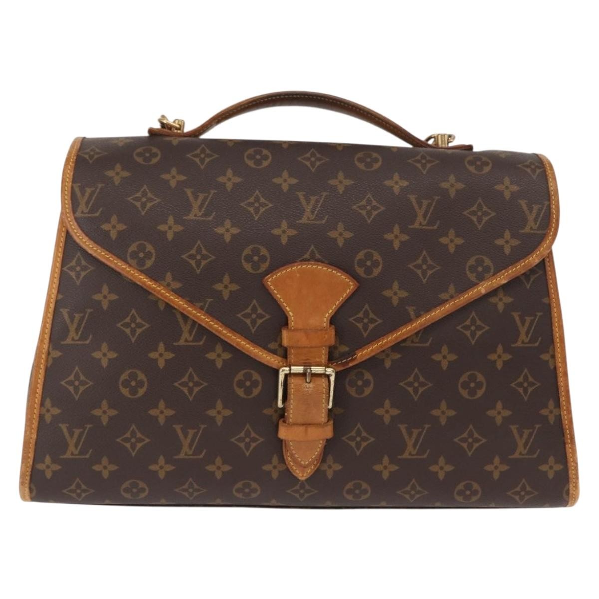 Louis Vuitton Beverly Briefcase Monogram Canvas Brown Canvas Briefcase Bag (Authentic Pre-Loved)