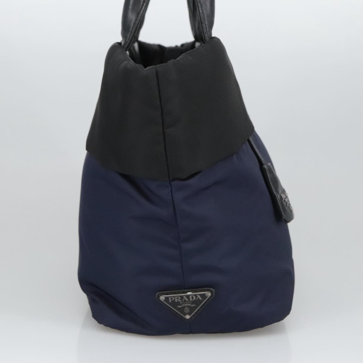 Prada Convertible Double Tote Tessuto Navy Nylon Tote Bag Bag (Pre-Loved)