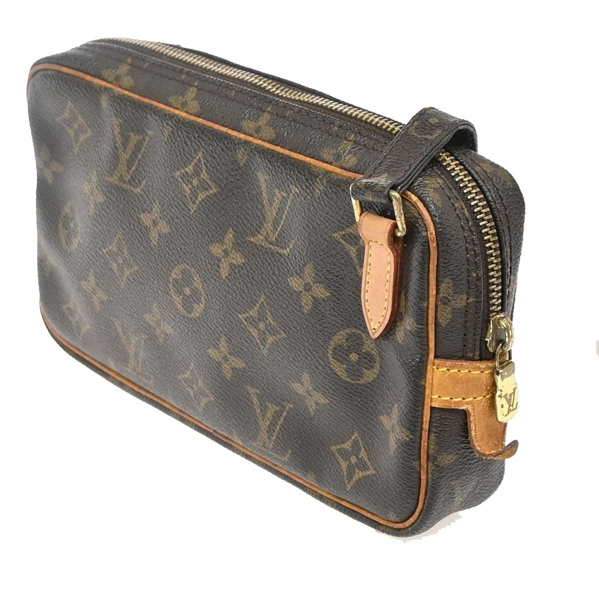 Louis Vuitton Pochette Marly Bandouliere Bag Monogram Canvas Brown Canvas Shoulder Bag Bag (Authentic Pre-Loved)