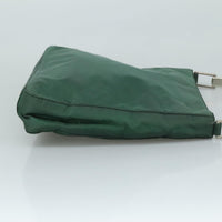 Prada Vintage Shoulder Bag Tessuto Green Nylon Shoulder Bag Bag (Authentic Pre-Loved)