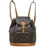 Louis Vuitton Vintage Montsouris Backpack Monogram Canvas Brown Canvas Backpack Bag (Pre-Loved)