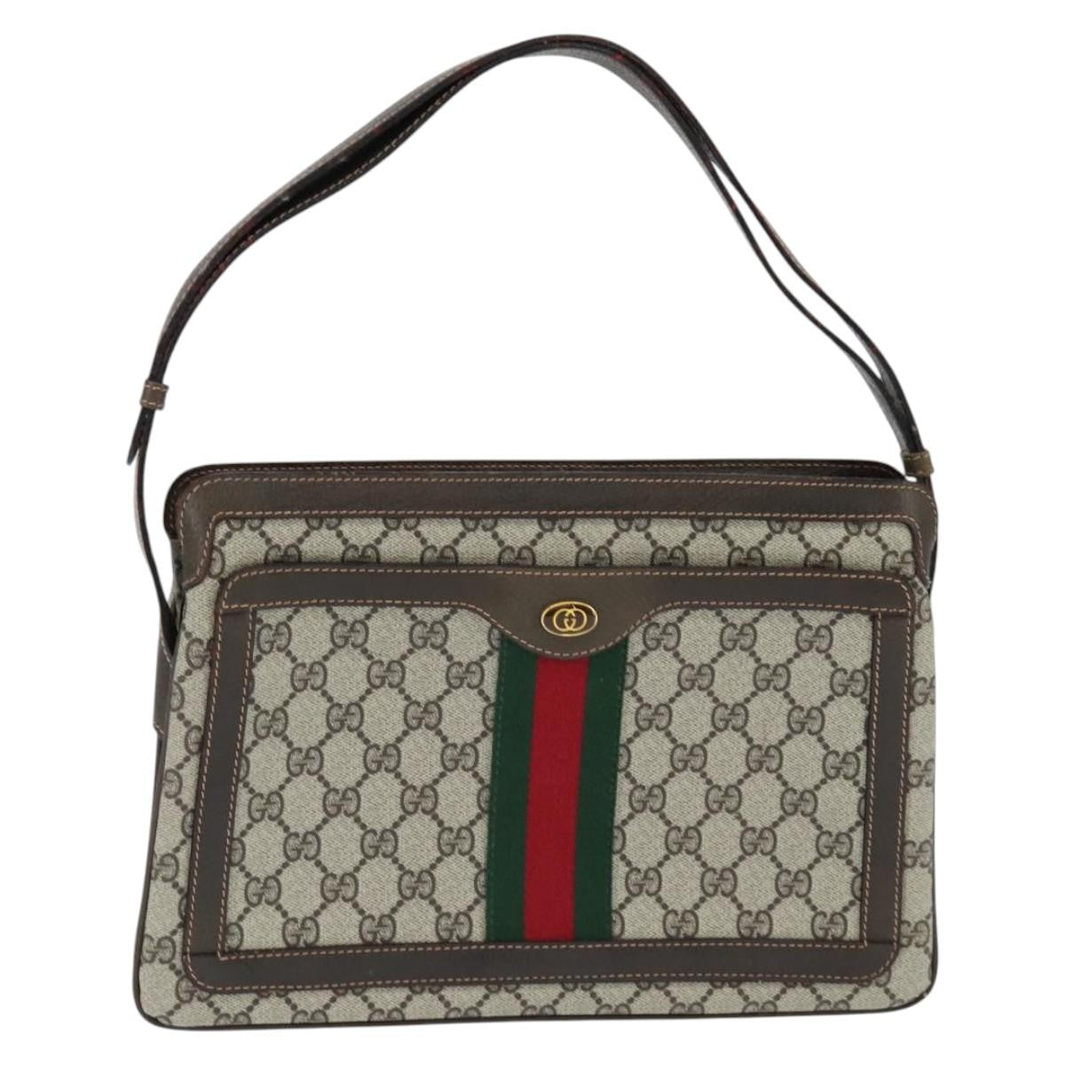 Gucci Ophidia Zip Shoulder Bag Gg Coated Canvas Beige Canvas Shoulder Bag Bag (Authentic Pre-Loved)