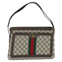 Gucci Ophidia Zip Shoulder Bag Gg Coated Canvas Beige Canvas Shoulder Bag Bag (Authentic Pre-Loved)