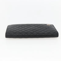 Chanel Vintage Cc Bifold Wallet Leather Black Leather Wallets Accessory (Pre-Loved)