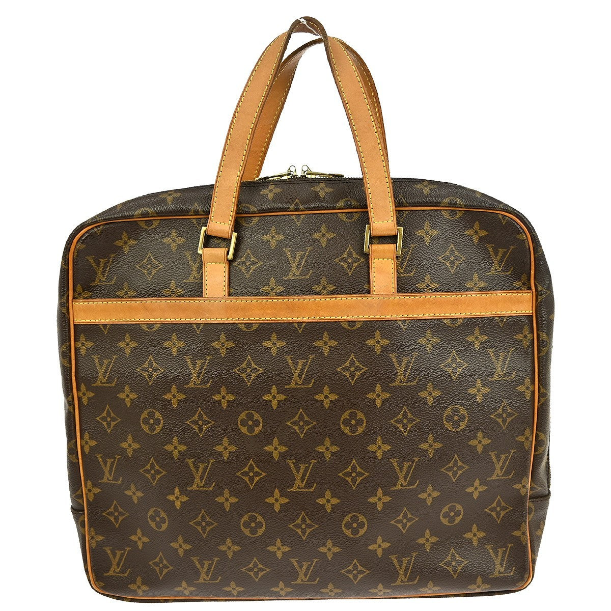 Louis Vuitton Porte-Documents Pegase Bag Monogram Canvas Brown Canvas Briefcase Bag (Authentic Pre-Loved)
