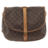 Louis Vuitton Saumur Handbag Monogram Canvas Multicolour Canvas Shoulder Bag Bag (Authentic Pre-Loved)