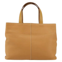Burberry Vintage Tote Bag Leather Beige Leather Tote Bag Bag (Authentic Pre-Loved)