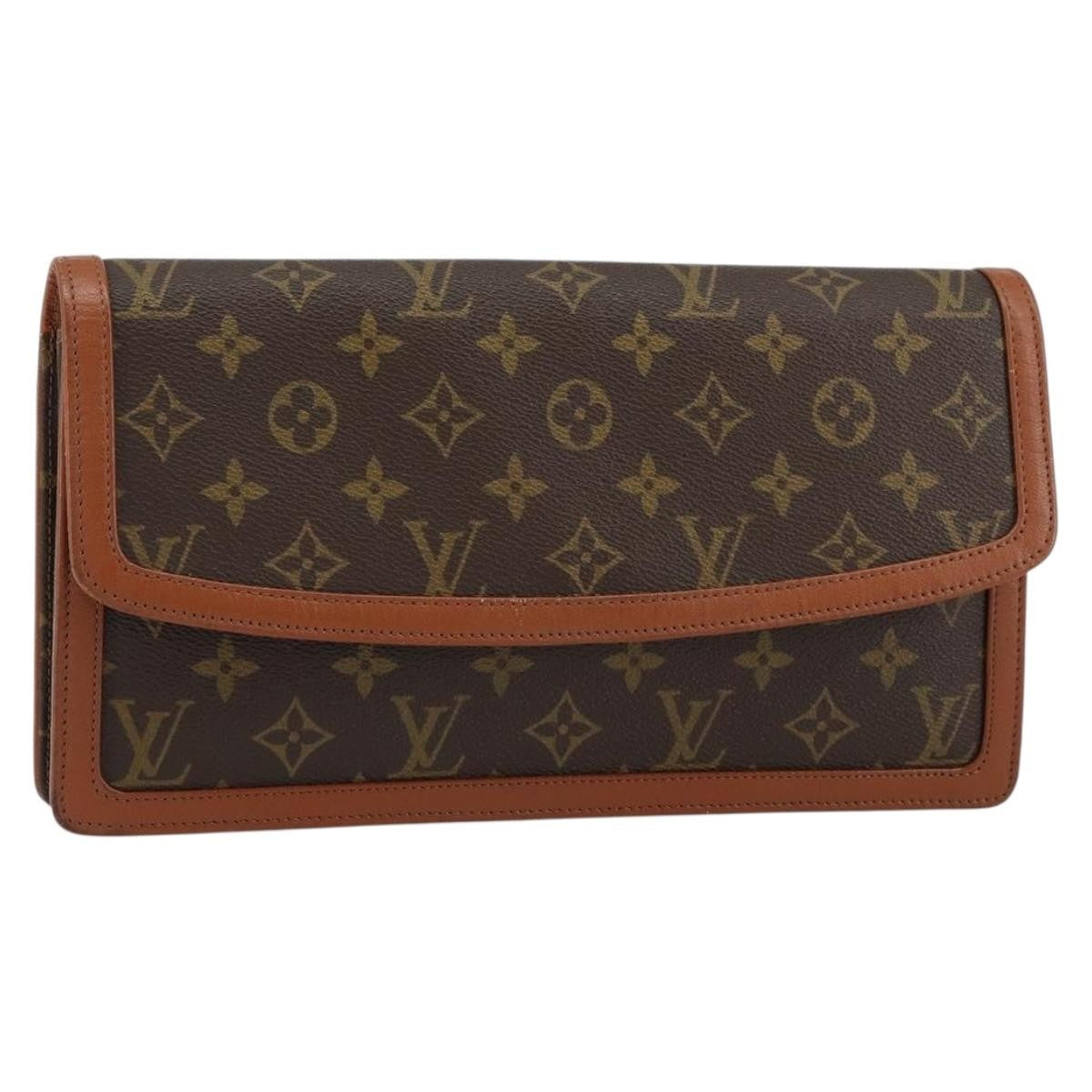 Louis Vuitton Dame Pochette Monogram Canvas Brown Canvas Clutche & Pouche Bag (Authentic Pre-Loved)