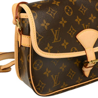 Louis Vuitton Sologne Handbag Monogram Canvas Brown Canvas Shoulder Bag Bag (Authentic Pre-Loved)