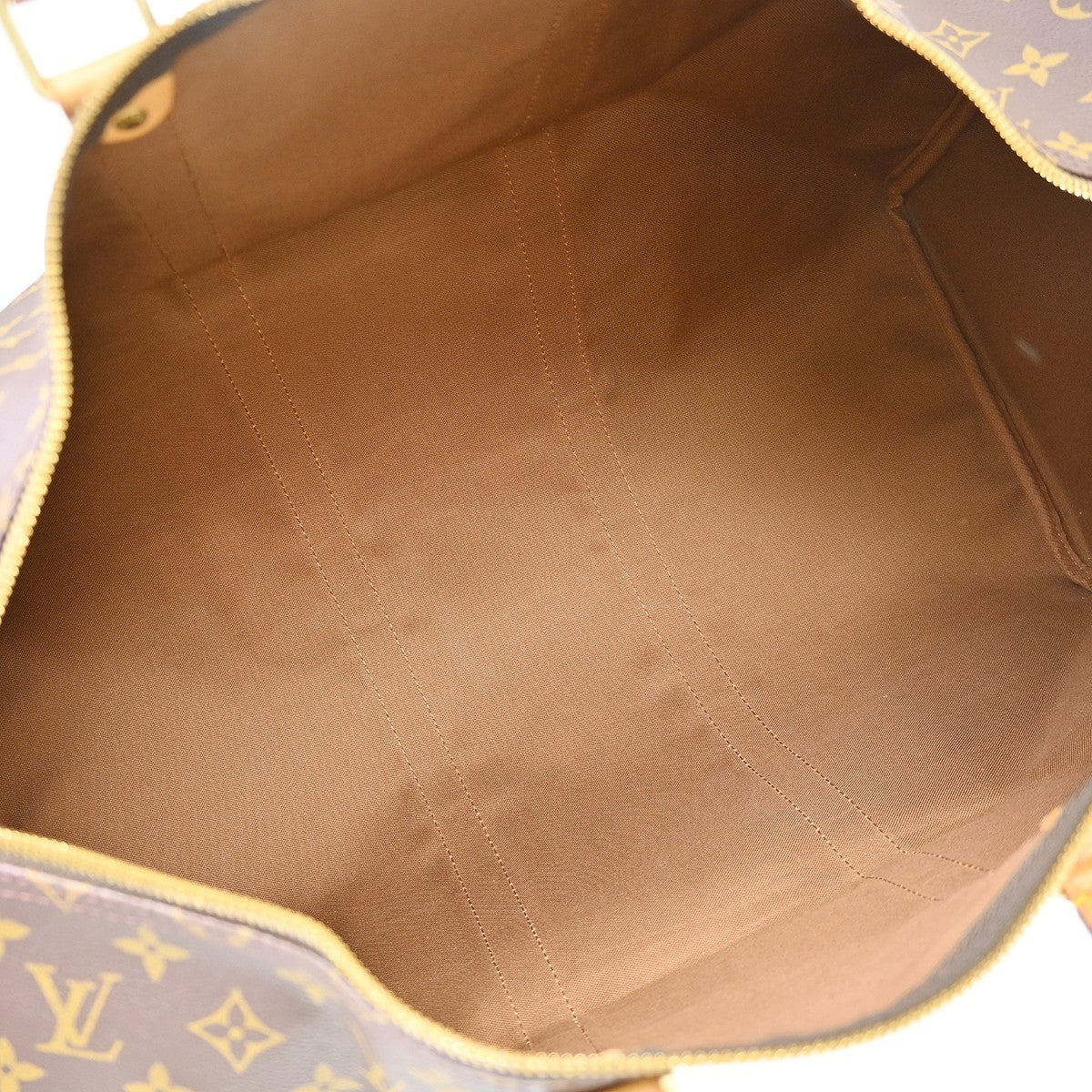 Louis Vuitton Keepall Bag Monogram Canvas Brown Canvas Travel Bag Bag (Pre-Loved)