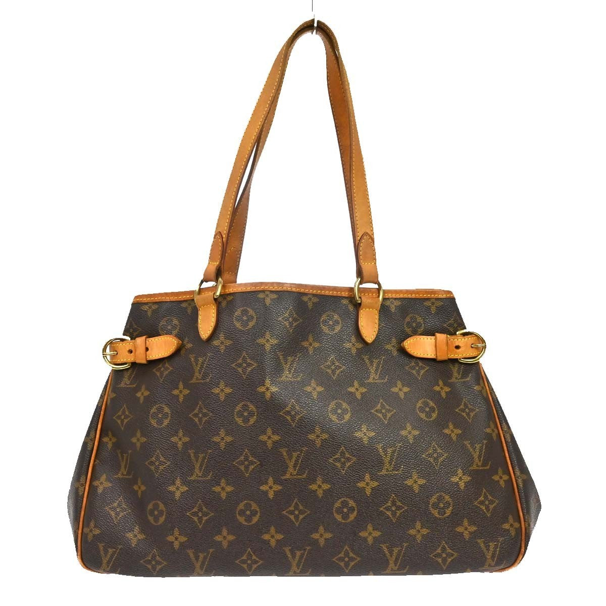 Louis Vuitton Batignolles Handbag Monogram Canvas Brown Canvas Shoulder Bag Bag (Pre-Loved)