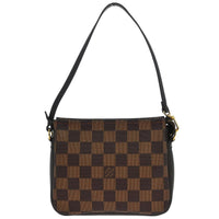Louis Vuitton Trousse Make Up Bag Damier Canvas Brown Canvas Clutche & Pouche Bag (Authentic Pre-Loved)